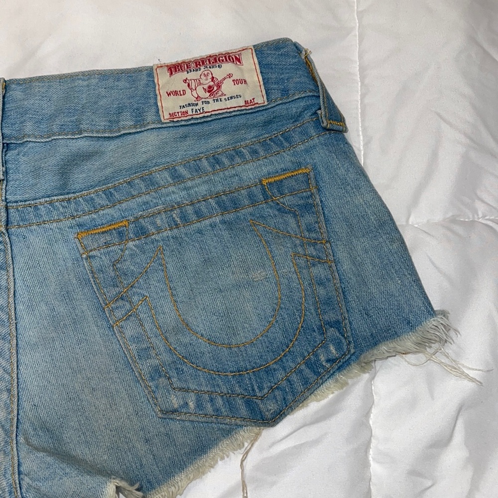 True Religion short shorts Y2K